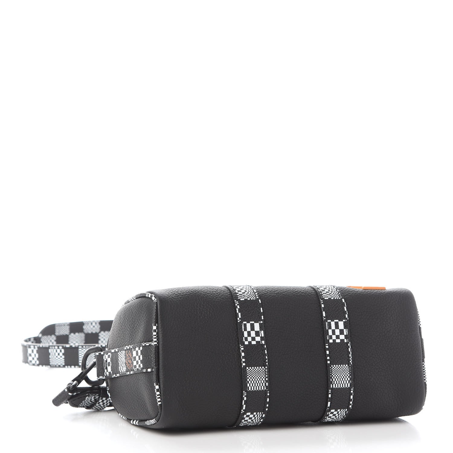 Louis Vuitton Calfskin Damier Distorted Keepall XS Black 4 of 8