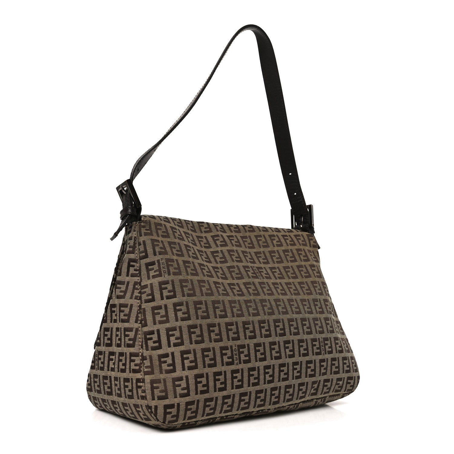 Fendi Zucchino Vitello Mama Baguette Testa di Moro Beige 3 of 10