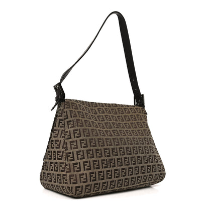 Fendi Zucchino Vitello Mama Baguette Testa di Moro Beige 3 of 10