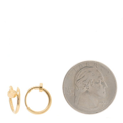 Cartier 18K Yellow Gold Juste Un Clou Hoop Earrings 2 of 6