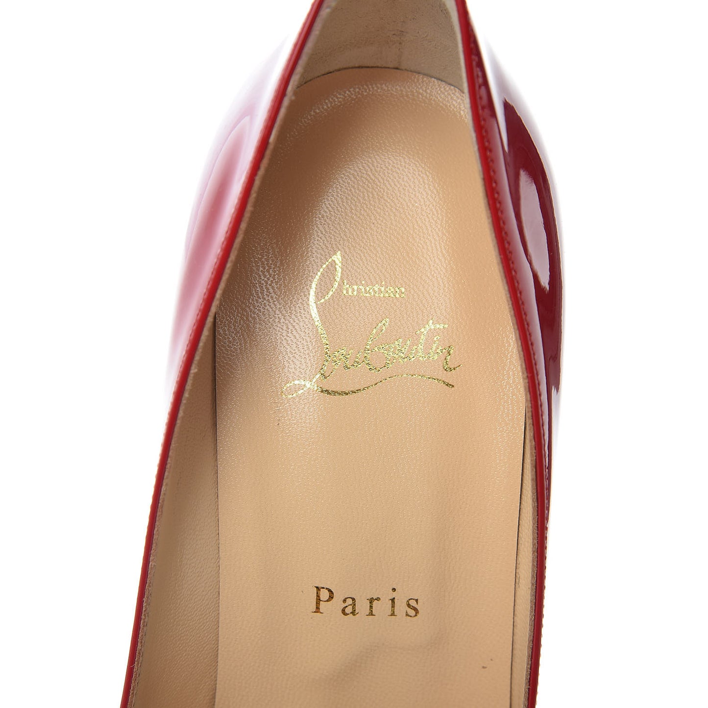 Patent Decollete 554 100 Pumps 40.5 Loubi Red