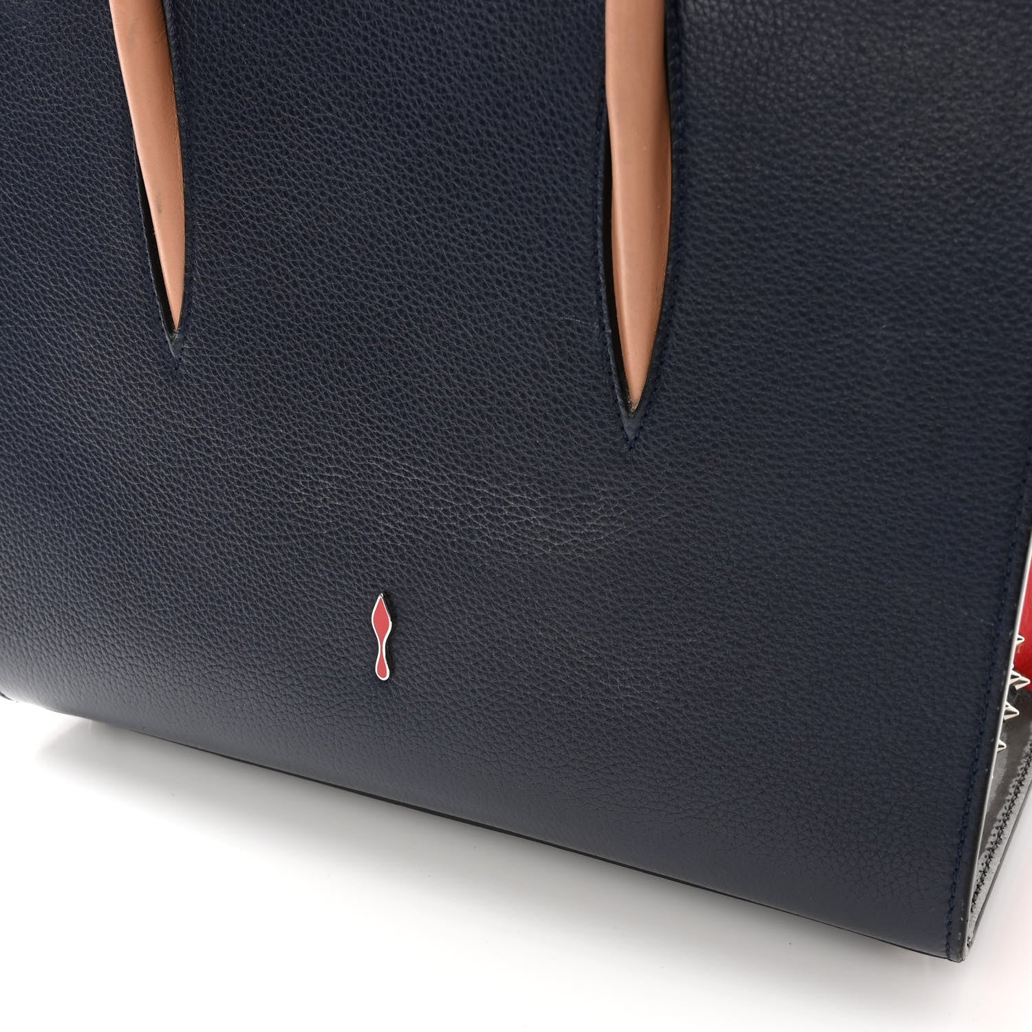 Christian Louboutin Calfskin Empire Patent Studded Medium Paloma 11 of 13