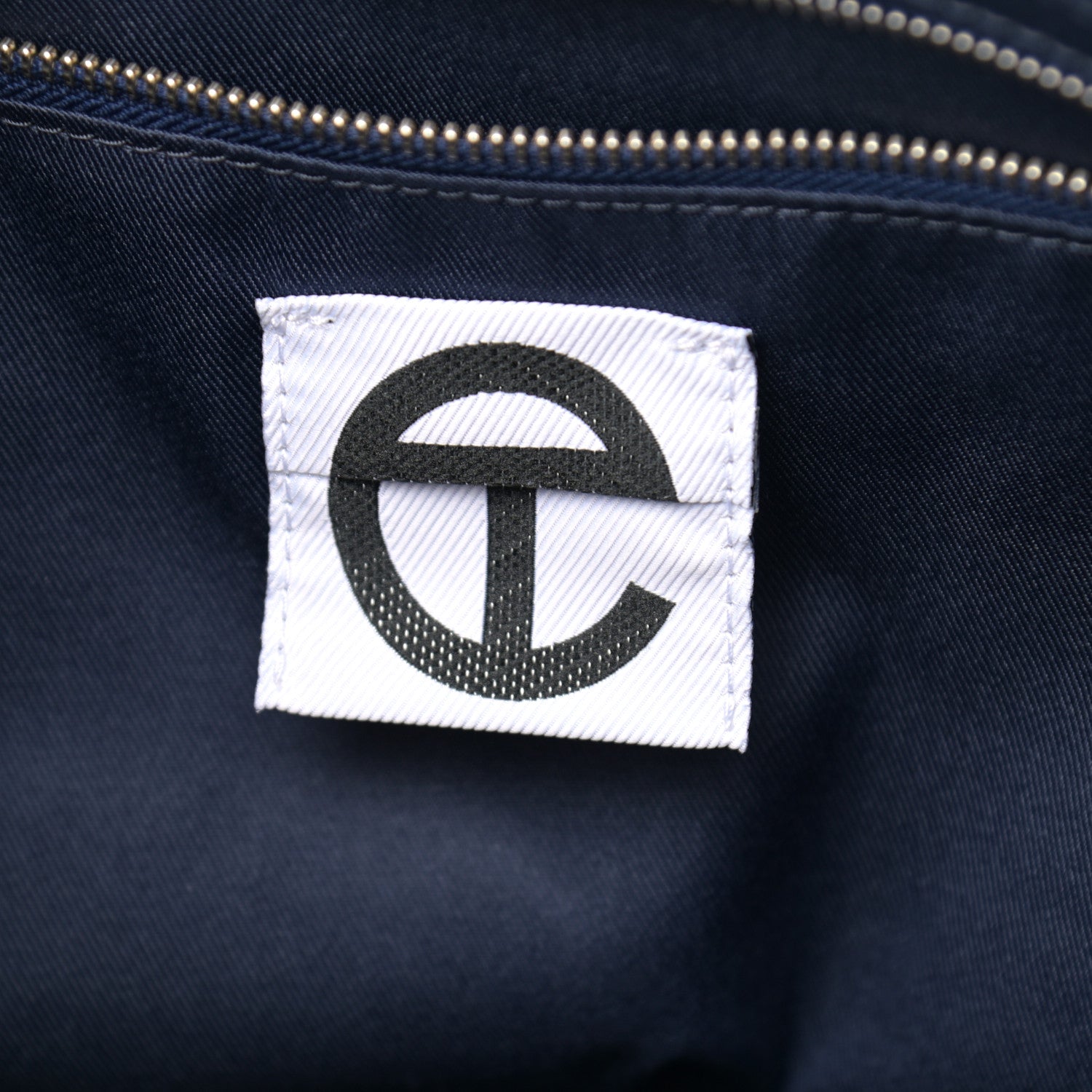 Telfar Vegan Leather Medium Shopping Bag Navy 6 of 10