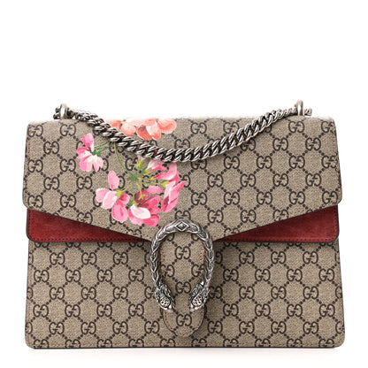 Gucci GG Supreme Monogram Blooms Medium Dionysus Shoulder Bag Beige Multicolor Dry Rose 1 of 11