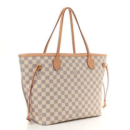 Louis Vuitton Damier Azur Neo Neverfull MM Rose Ballerine 4 of 13