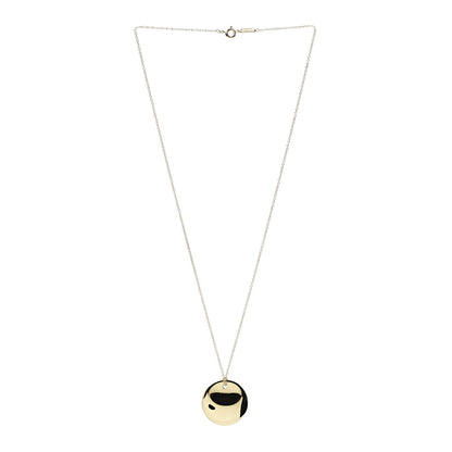 Tiffany 18K Yellow Gold Elsa Peretti Round Disc Pendant Necklace 3 of 5