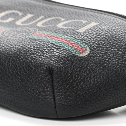 Gucci Grained Calfskin Small Logo Belt Bag Black 10 of 10