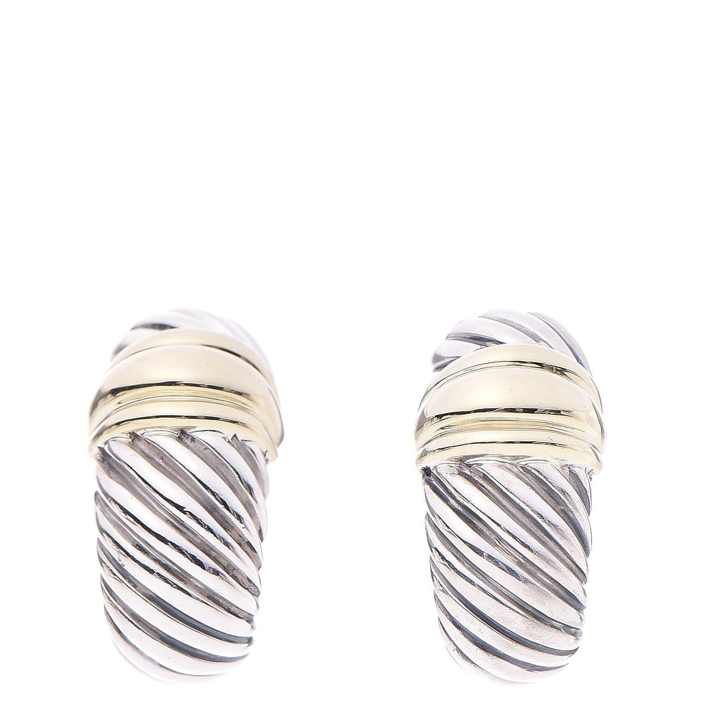 Sterling Silver 14K Gold Thoroughbred Shrimp Earrings