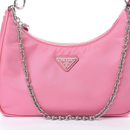 Prada Nylon Re-Edition 2005 Shoulder Bag Begonia 7 of 9