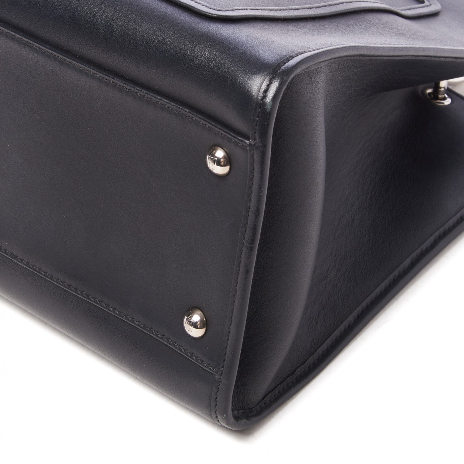 Fendi Vitello Century Opaco F is Fendi Regular Runaway Satchel Black 4 of 7