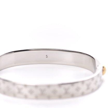 Louis Vuitton Palladium Monogram Nanogram Cuff S 6 of 6