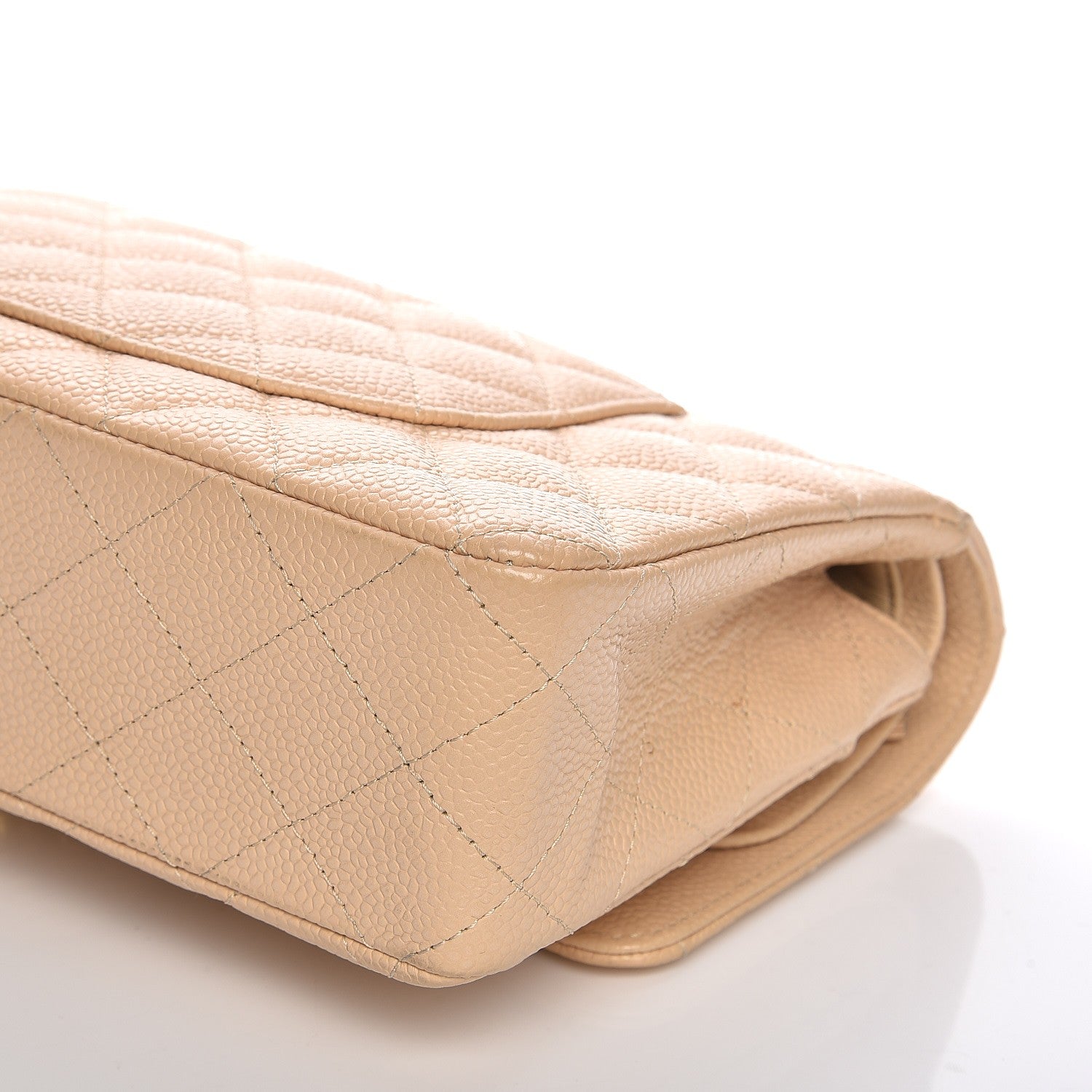 Chanel Caviar Quilted Medium Double Flap Beige Clair 15 of 16