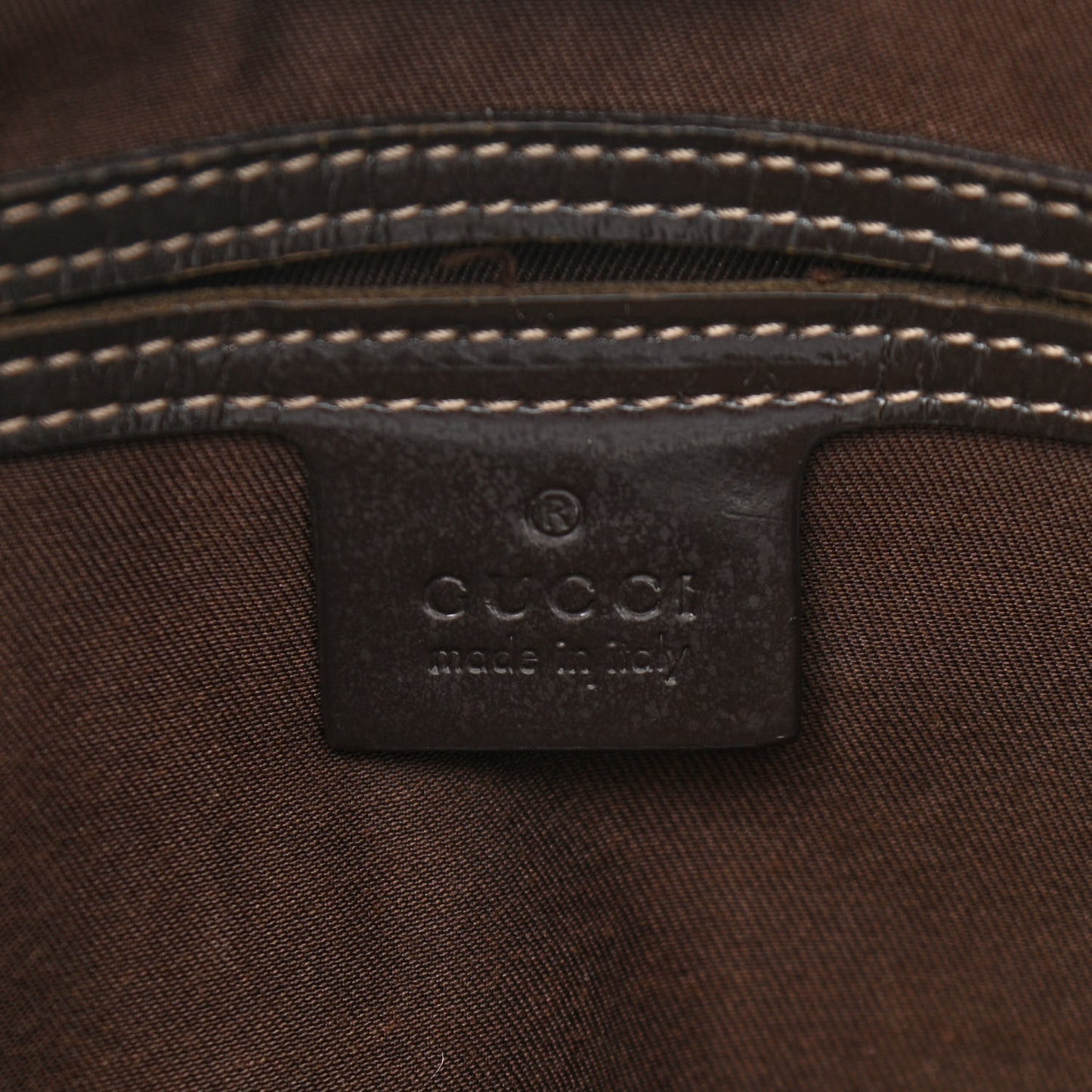 GG Plus Monogram Large Joy Tote Dark Brown
