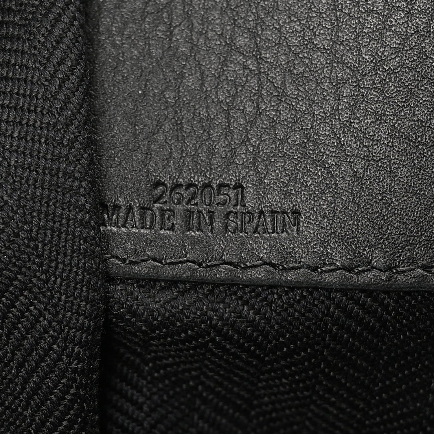 Loewe Jacquard Anagram Calfskin Small Hammock Shoulder Bag Black Charcoal 6 of 10