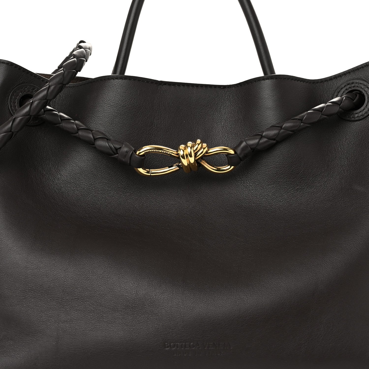 Bottega Veneta Silky Calfskin Medium Andiamo Shoulder Bag Fondant 8 of 10