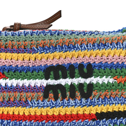 Miu Miu Fabric Crochet Pouch Multicolor 8 of 10