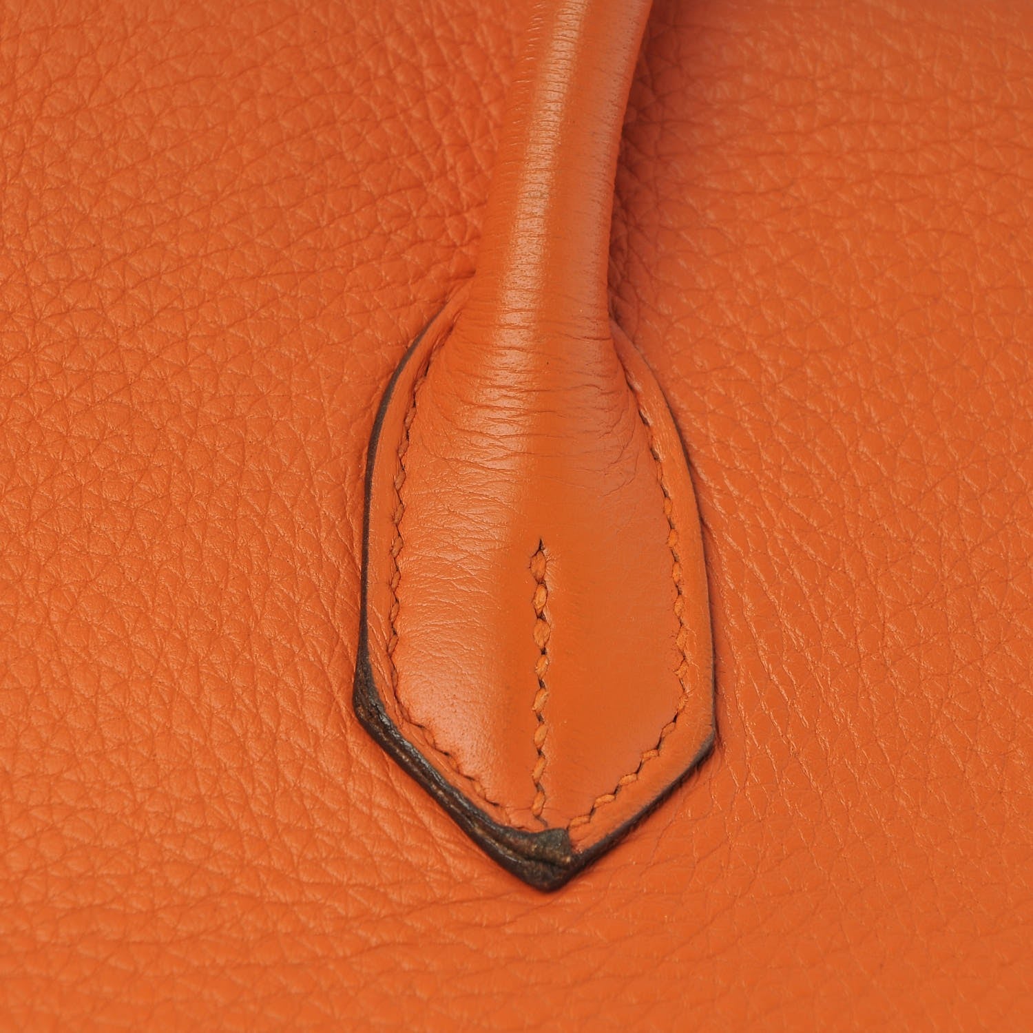 Hermes Taurillon Clemence Birkin 35 Orange 29 of 33