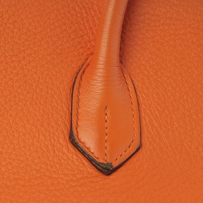Hermes Taurillon Clemence Birkin 35 Orange 29 of 33