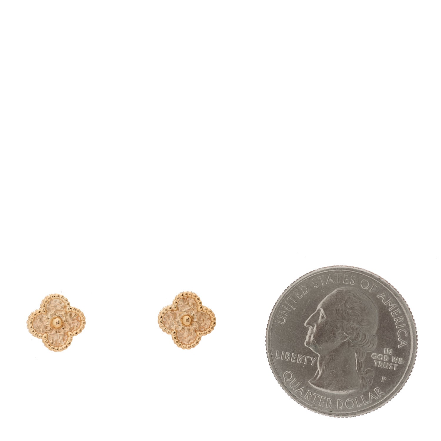 Van Cleef & Arpels 18K Rose Gold Sweet Alhambra Earrings 2 of 5