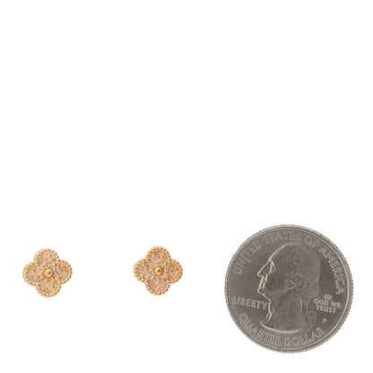 Van Cleef & Arpels 18K Rose Gold Sweet Alhambra Earrings 2 of 5
