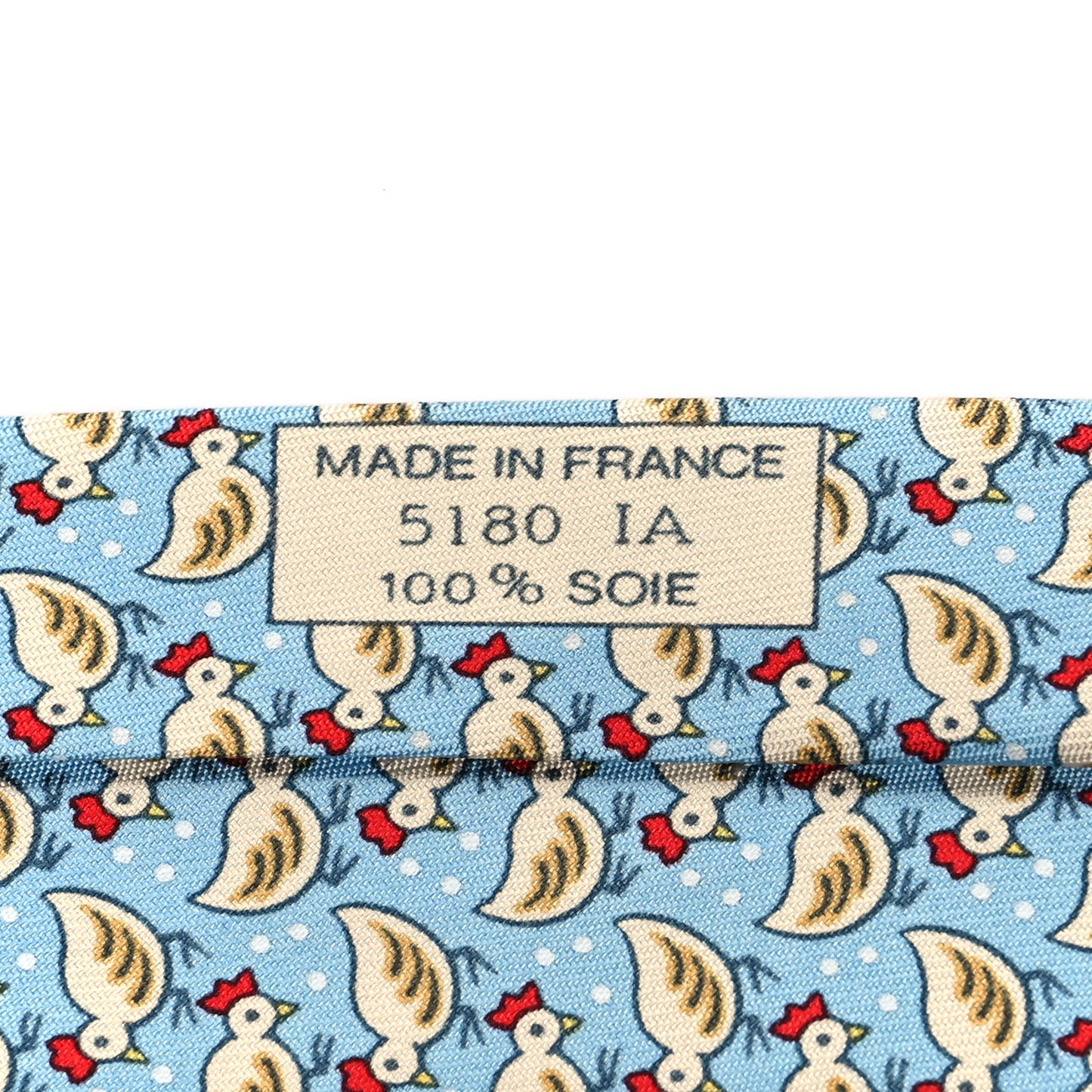 Printed Silk Mens Neck Tie Bleu