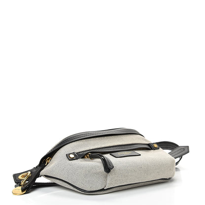 Givenchy Calfskin Canvas Whip Belt Bag Black 3 of 9