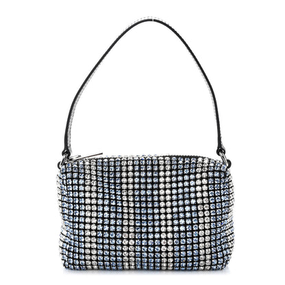 Alexander Wang Mesh Crystal Rhinestone Mini Heiress Pouch Blue Light 1 of 10