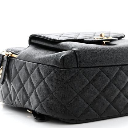 Chanel Caviar Quilted Medium Zip Around Backpack Black 9 of 10