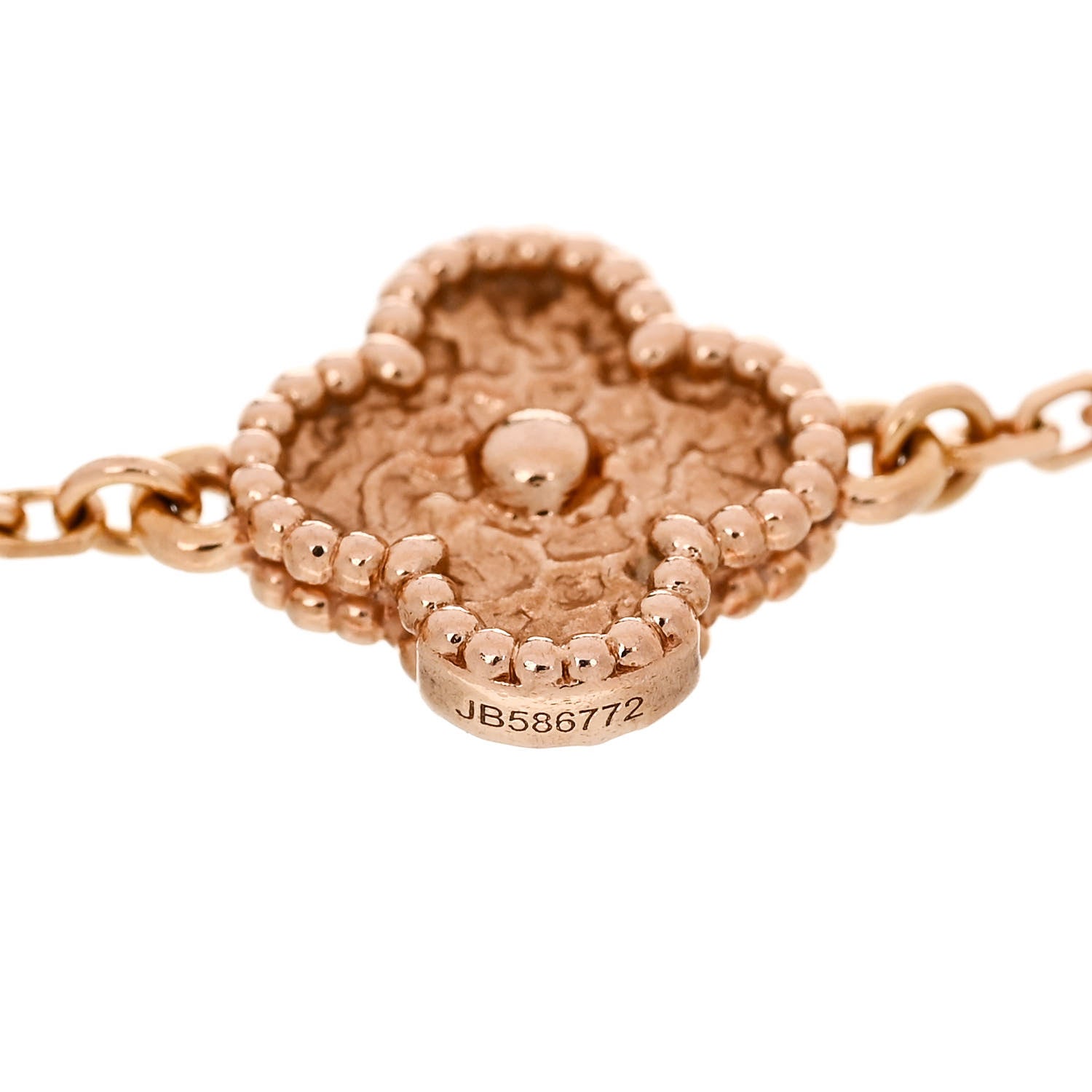 Van Cleef & Arpels 18K Rose Gold 6 Motifs Sweet Alhambra Bracelet 3 of 5
