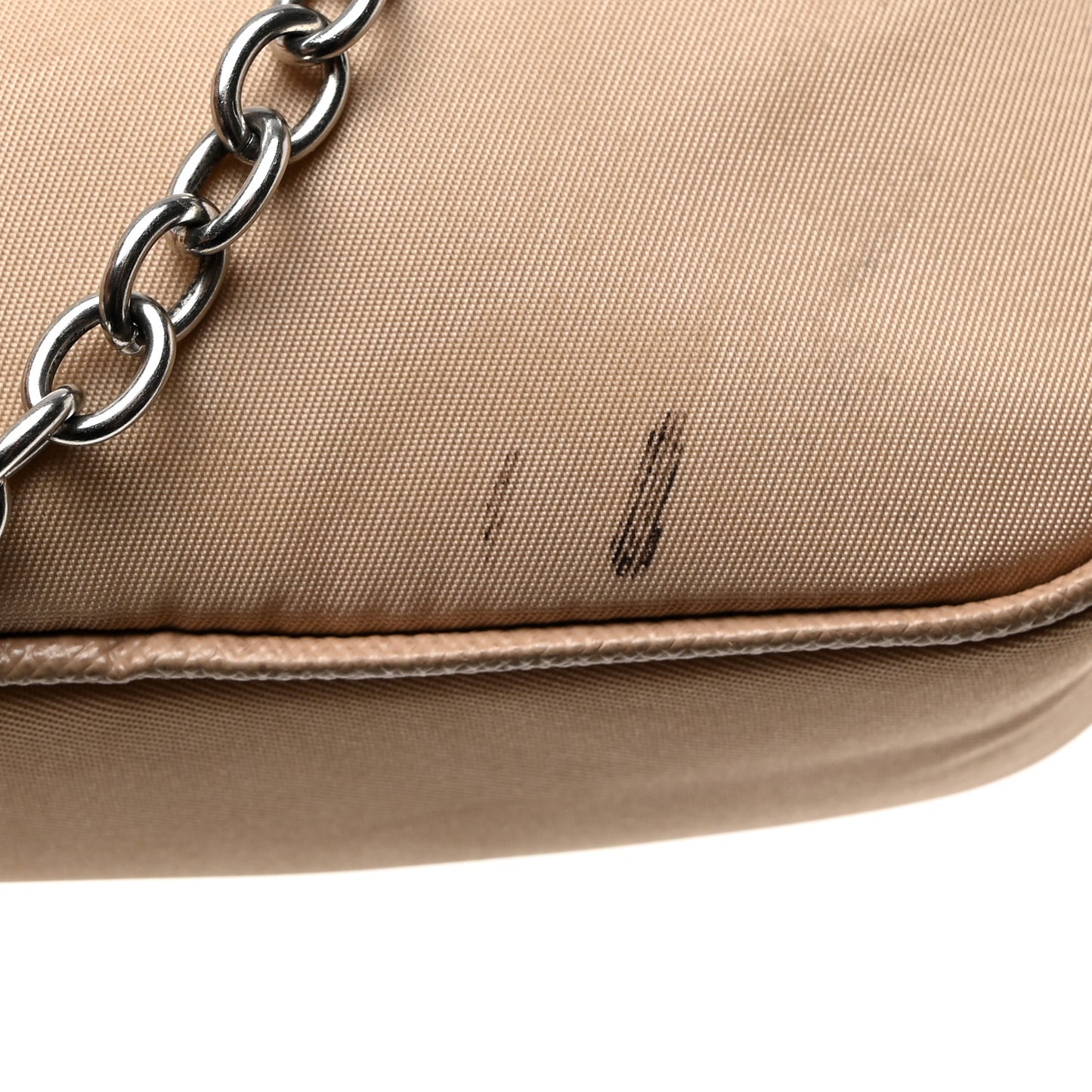 Tessuto Nylon Saffiano Mini Re-Edition 2000 Shoulder Bag Cammeo