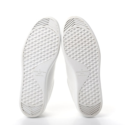 Louis Vuitton Mens Calfskin Monogram Luxembourg Sneakers 7.5 White 6 of 12