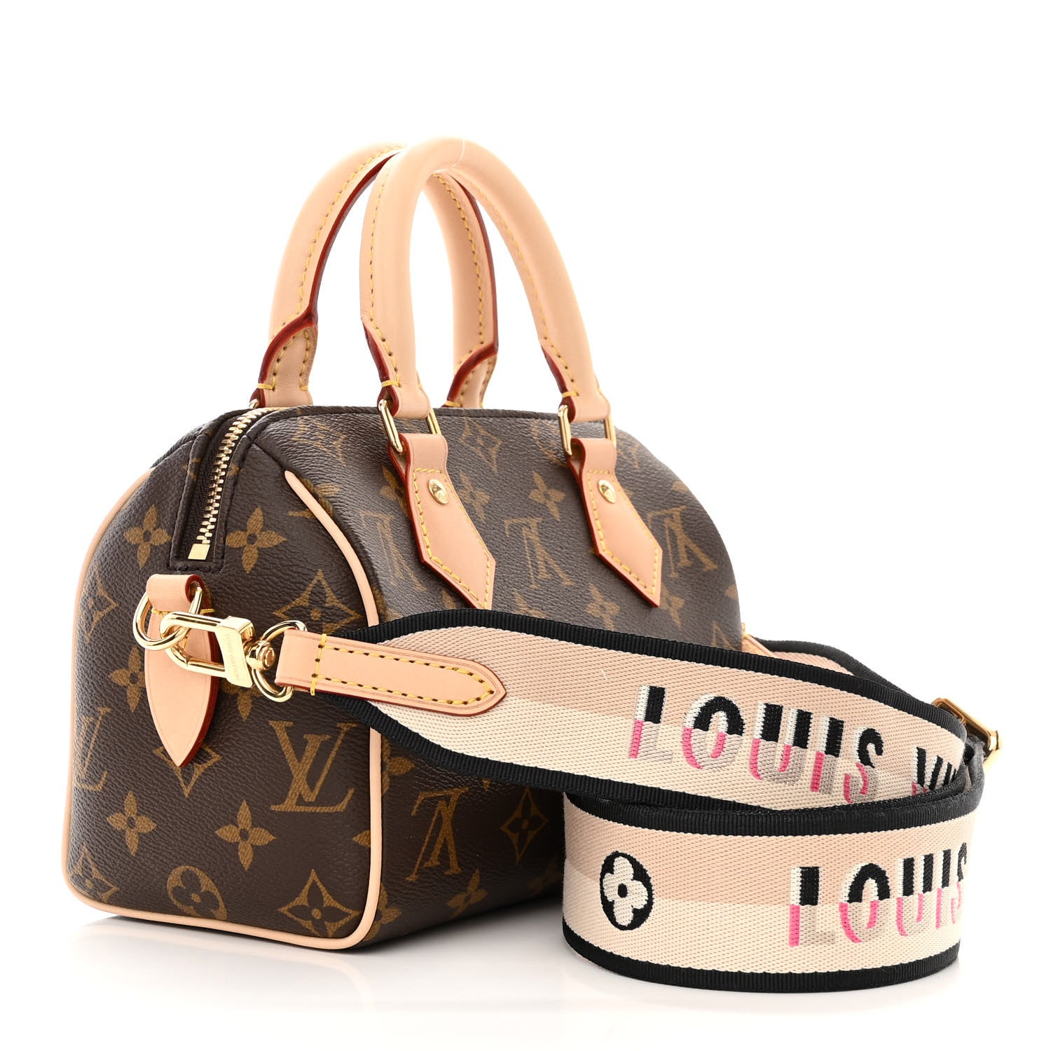 Louis Vuitton Monogram Speedy Bandouliere 20 Black 3 of 9