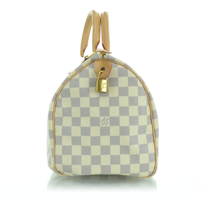 Louis Vuitton Damier Azur Speedy 30 4 of 9