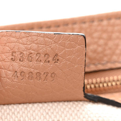Gucci Pebbled Calfskin Medium Soho Flap Crossbody Camelia 7 of 12