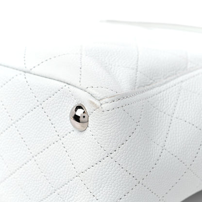 Chanel Caviar Stitched CC Pocket Tote White 11 of 11
