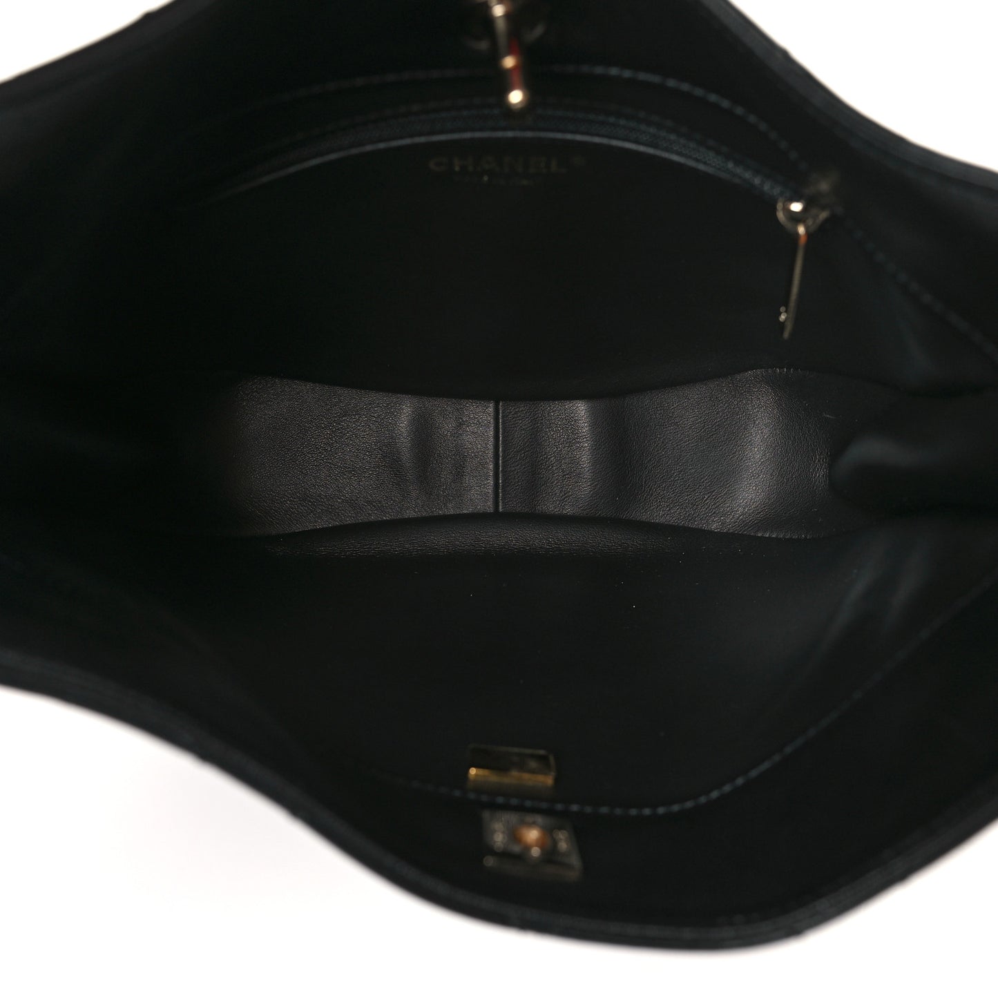 Lambskin Chain Rows Quilted Chain Hobo Black