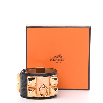 Hermes Epsom Collier de Chien CDC Bracelet XS Black 7 of 7