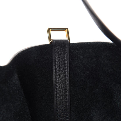Hermes Taurillon Clemence Picotin Lock 22 MM Black 9 of 11