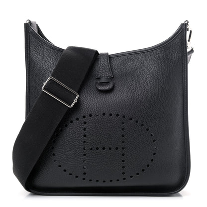 Hermes Taurillon Clemence Evelyne III PM Black 1 of 4