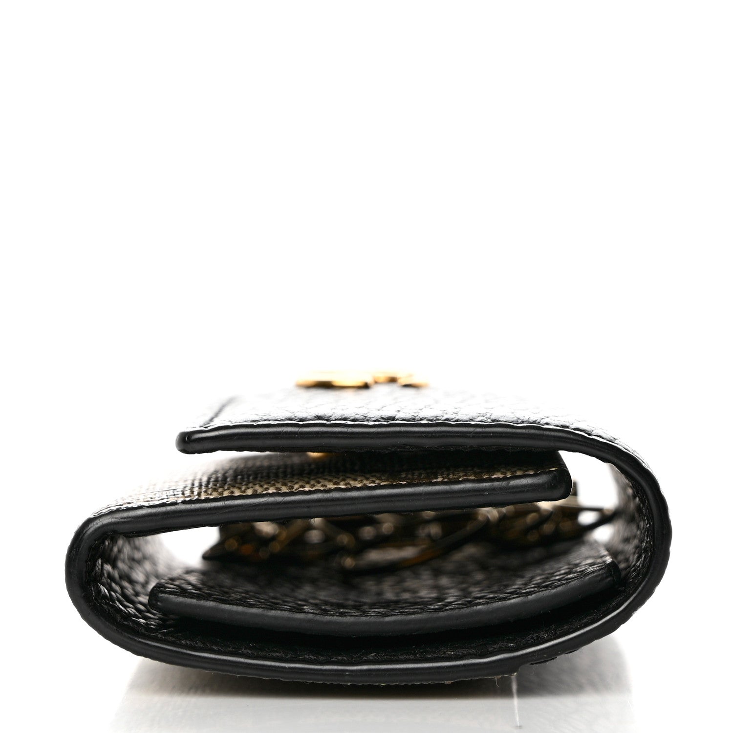 Gucci Dollar Calfskin GG Supreme Monogram GG Marmont 6 Key Holder Case Black Beige Ebony 8 of 10