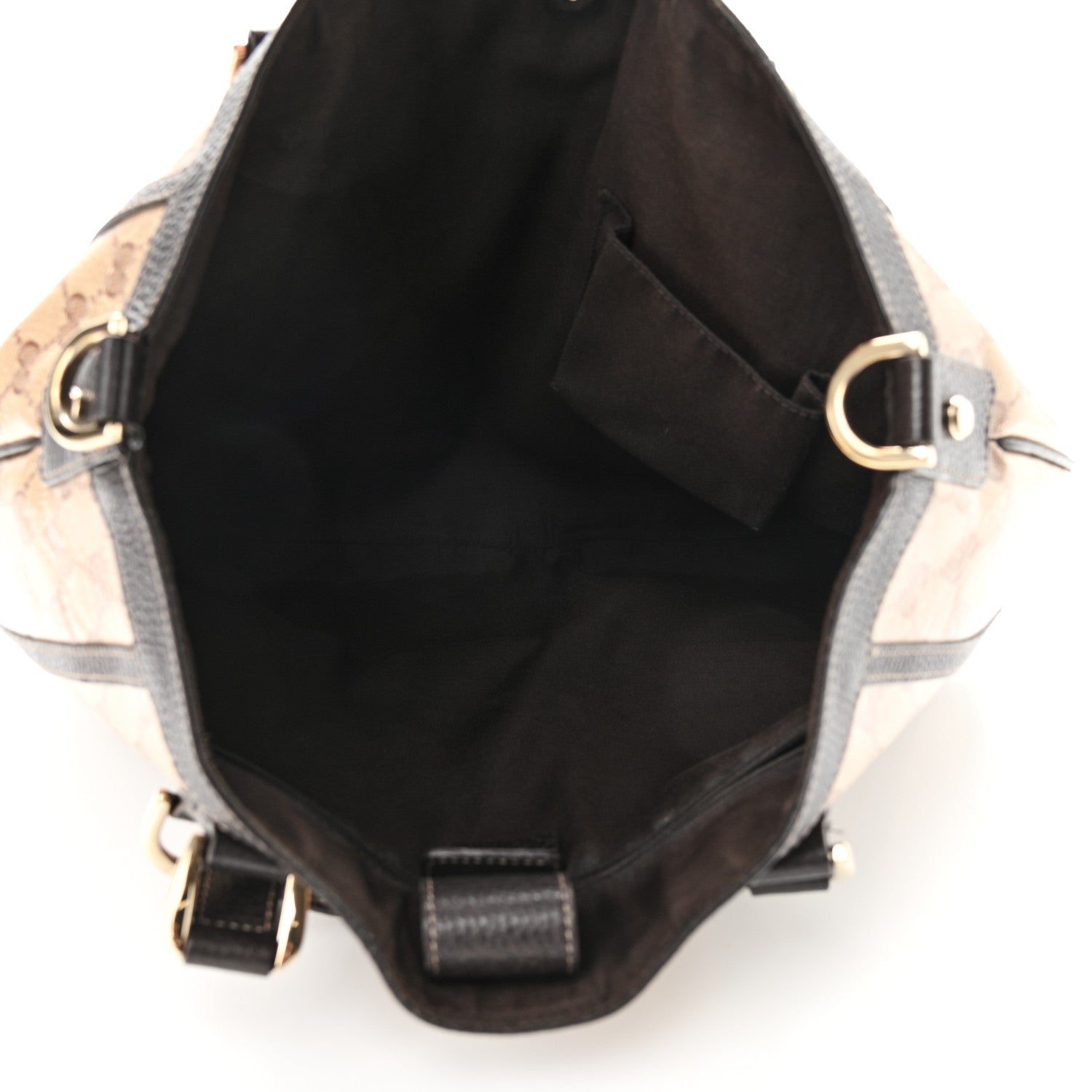 Gucci Crystal Monogram Medium Abbey Convertible Tote Dark Brown 5 of 14