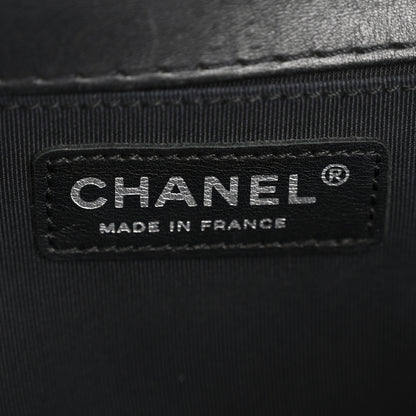 Chanel Calfskin Quilted Double Stitch New Medium Boy Flap Black 6 of 14