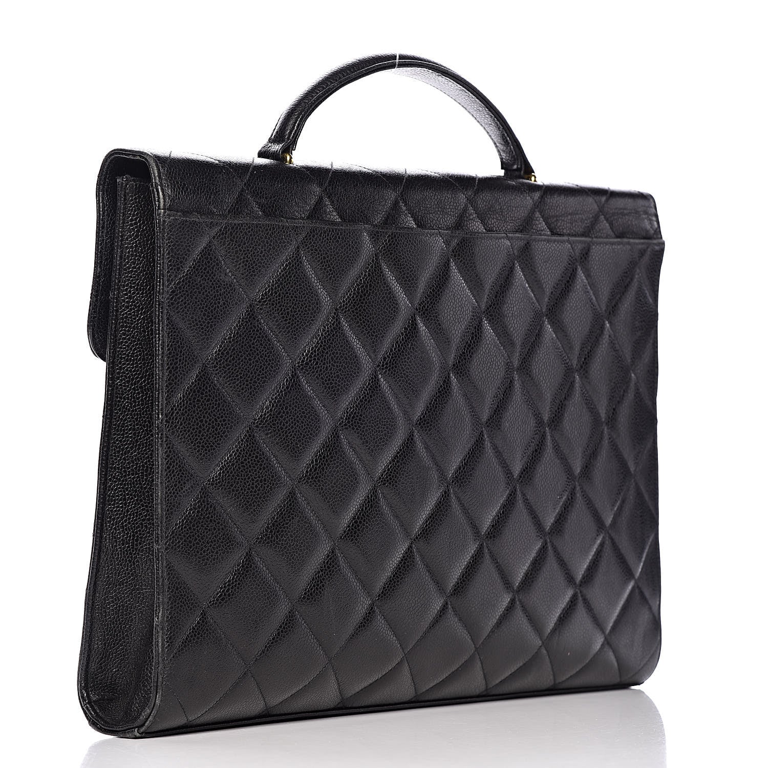Chanel Caviar Quilted Briefcase Laptop Bag Black 3 of 15