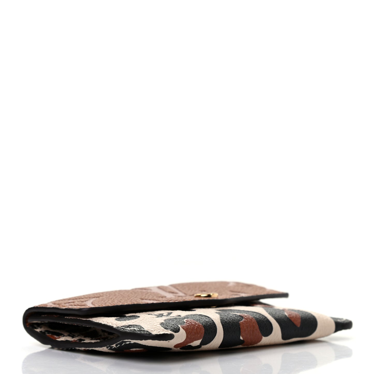 Empreinte Monogram Giant Wild At Heart Key Pouch Caramel