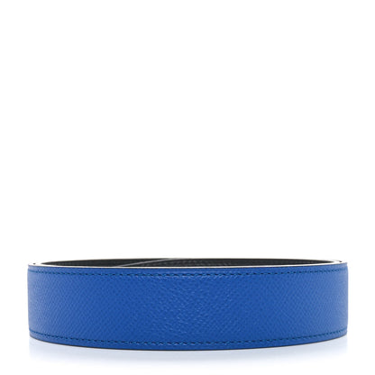 Hermes Epsom 32mm Belt Strap 80 32 Bleu Electrique Black 2 of 5