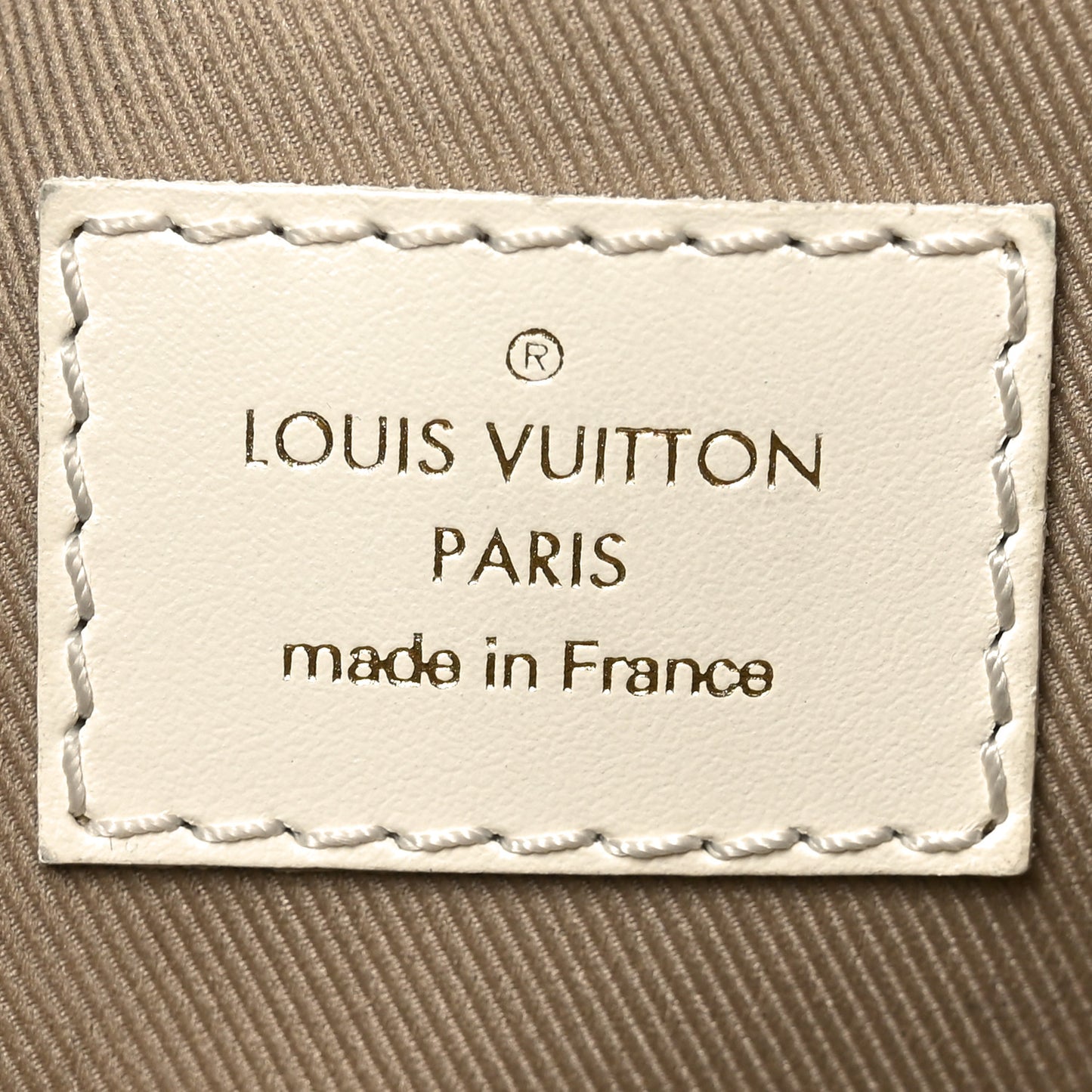 Cotton Monogram Embroidered Neonoe MM Beige White