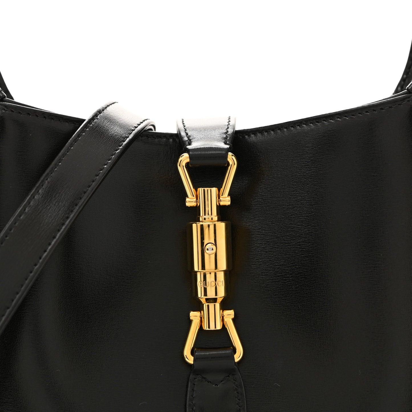 Boarded Dyana Lux Calfskin Small Jackie 1961 Hobo Black