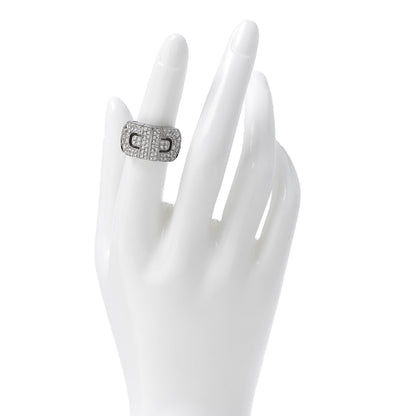 Bulgari 18K White Gold Diamond Parentesi Revolution Ring 51 5.75 2 of 6
