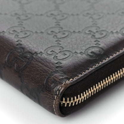 Gucci Guccissima Bamboo Tassel Zip Around Wallet Brown 9 of 10