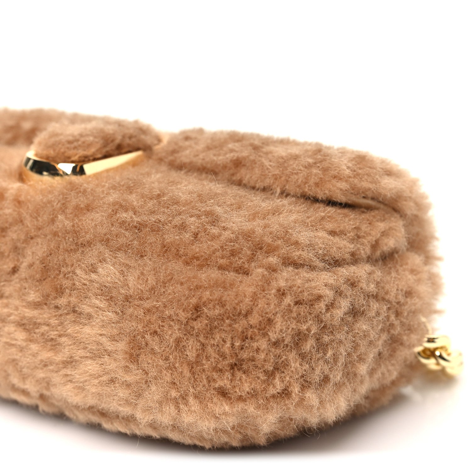 Marc Jacobs Faux Fur Calfskin Mini The Teddy J Marc Shoulder Bag Camel 10 of 10